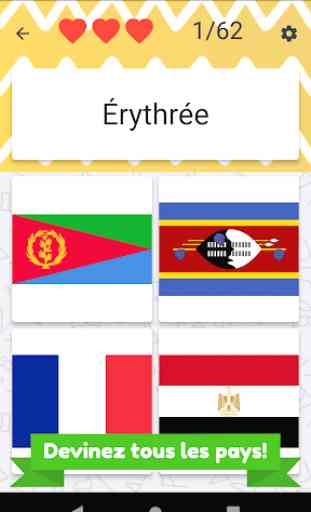 Pays africains Quiz - drapeaux et capitales 3