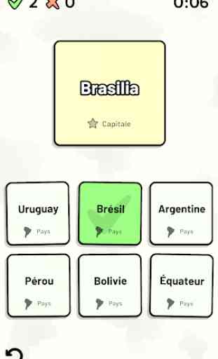 Pays d'Amérique du Sud - Quiz 4