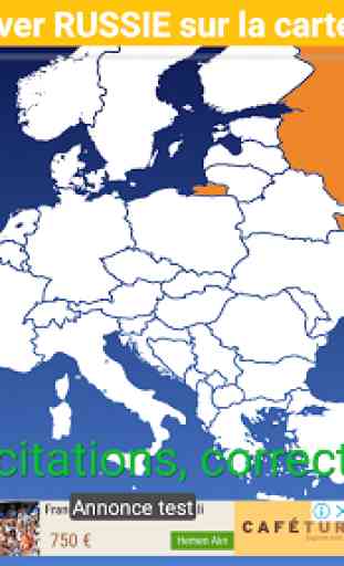 Quiz Carte Europe - Pays et capitales européens 2