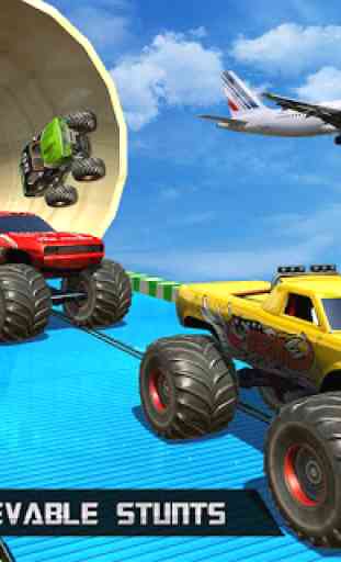Ramp Monster Truck Stunts:New Racing Games 3