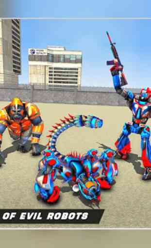 Scorpion robot transformant & jeux de tir 1