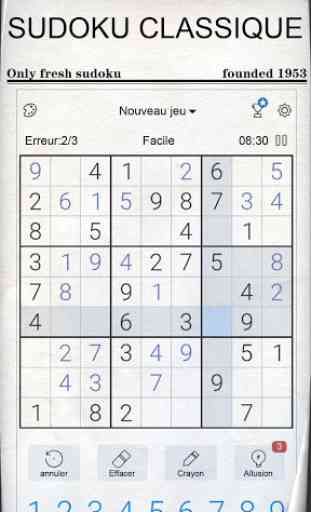 Sudoku - Sudoku classique gratuit 1