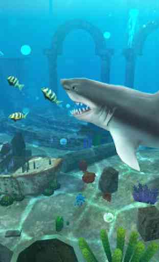 Vie du grand requin blanc: Simulation de mégalodon 1
