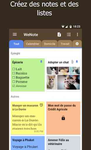 WeNote - Notes, Listes, Rappels & Calendrier 3
