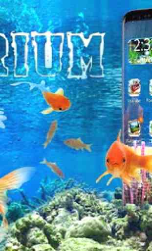 3D Gold fish aquarium theme 4