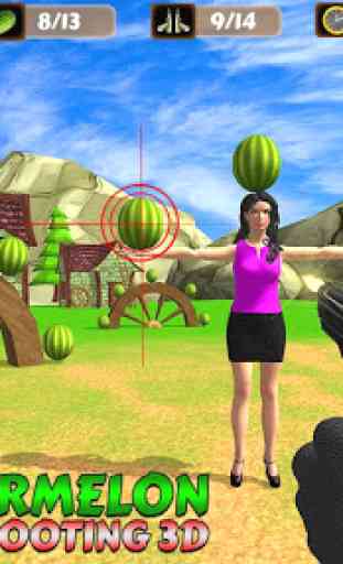 apple target shoot: Jeu de tir de pastèque 3D 2