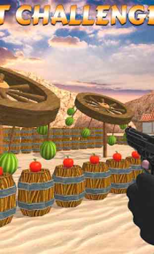 apple target shoot: Jeu de tir de pastèque 3D 3