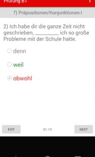 Apprendre l'allemand Grammaire allemande B1 Test 4