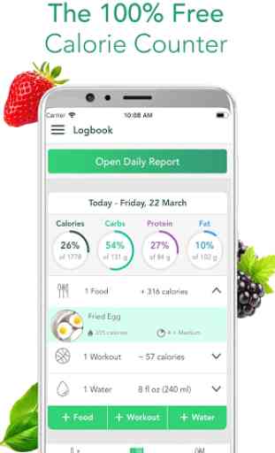 Calorie Counter & Carb Manager - Freshbit 1