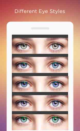 Changeur de couleur des yeux : Eye Photo Editor 3