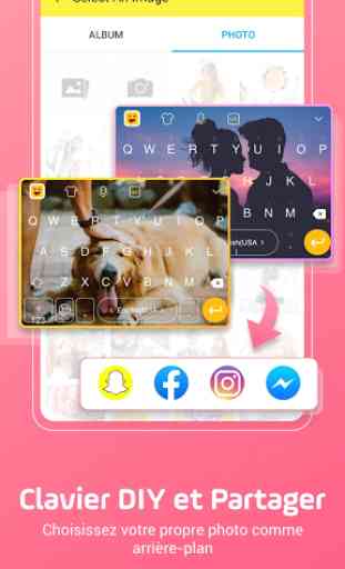 Clavier Facemoji Lite-Clavier Emoji,Thèmes et GIF 1