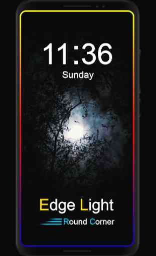Edge lighting Notification : Rounded Corners App 1