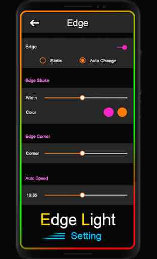 Edge lighting Notification : Rounded Corners App 3
