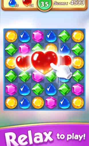 Gems & Jewel Crush - Jeu de puzzle Match 3 Jewels 1