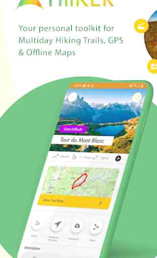 Hiiker : Grandes randonnées, GPS & cartes offligne 1