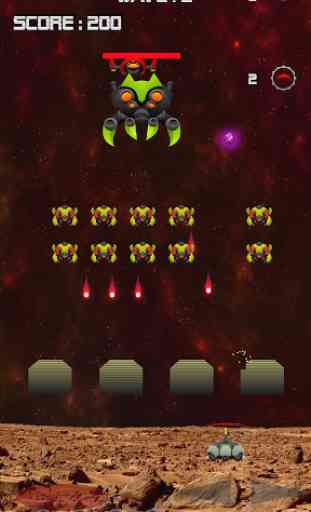 Invaders Mars Defender - Tireur d'espace classique 3