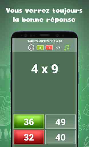 Jeux de tables de multiplication gratuits 3