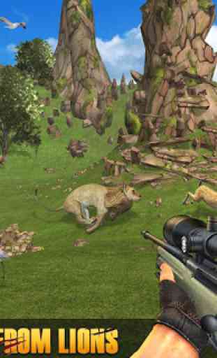 Lion Sniper Hunting Game - Animaux de Safari 3