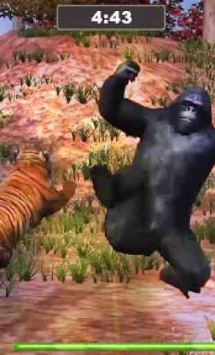 Lion Vs Gorilla : Animal Family Simulator Game 1