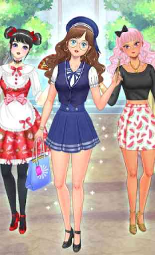 Lycée Kawaii Mode - Anime Habillage 1