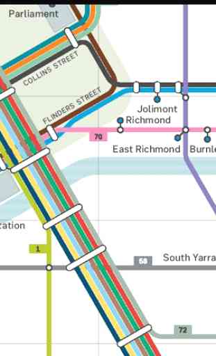 Melbourne Tram Map 1