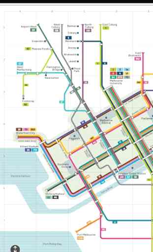 Melbourne Tram Map 3