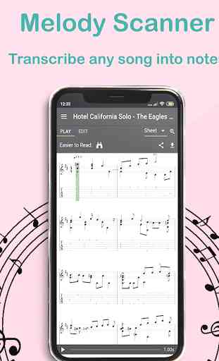 Melody Scanner - Audio to Sheet Music  2