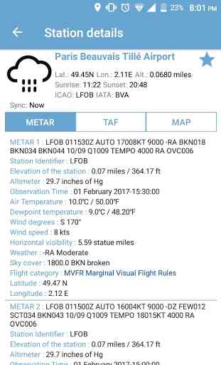 NOAA Aviation Live Sky Weather 1