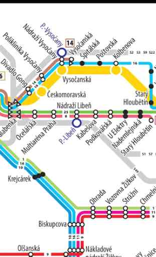 Prague Metro & Tram Map 3