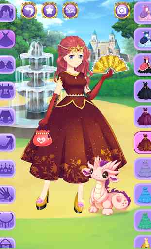 Princesse Anime Jeu Dress Up 2
