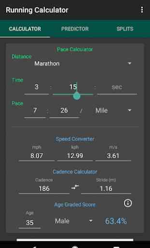 Running Calculator: Pace, Race Predictor, Splits 1