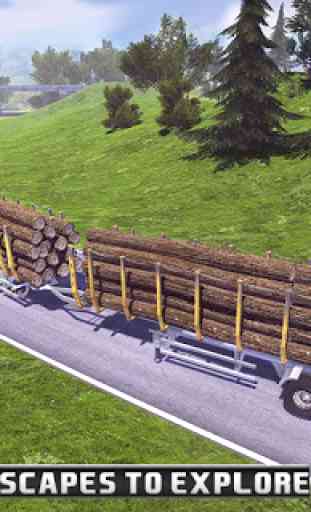 Simulateur de chargement de cargaison de bois de 4