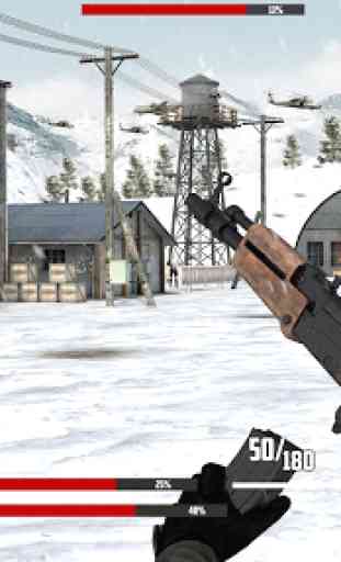 Soldat d'hiver: jeu de tir de l'armée 1
