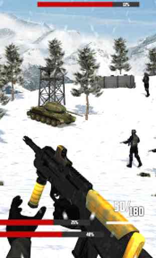 Soldat d'hiver: jeu de tir de l'armée 2