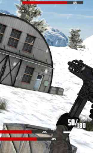 Soldat d'hiver: jeu de tir de l'armée 3