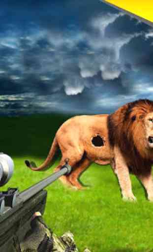 Survie du cerf à la chasse au lion sauvage 3