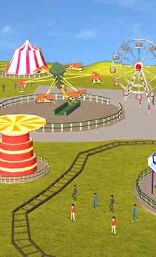 Theme Park Fun Swings Ride 3