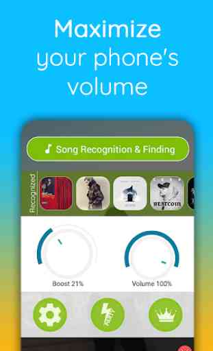 Volume Booster & Song Recognition: Sound+ 1