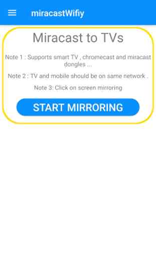 application miracast pour Android à la télévision 3