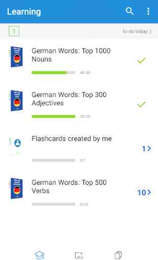 Apprendre l'allemand: Top cartes mémoire de VocApp 1