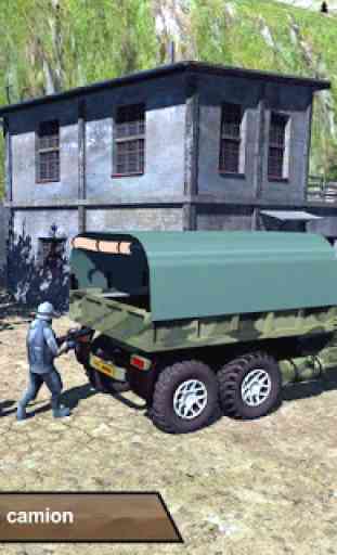 Armeija kuorma-auto Transporter kuljettaja 3