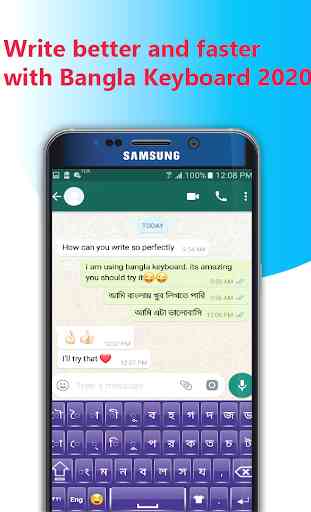 Bangla Clavier 2020: application Langue bangladais 1