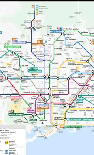 Barcelona Metro & Rail Map 2