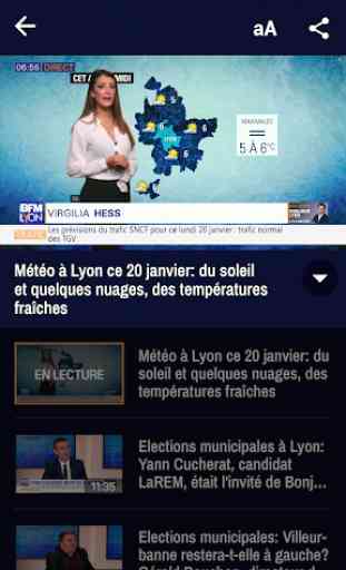 BFM Lyon : Actu, Sport, Météo,Trafic à Lyon 4