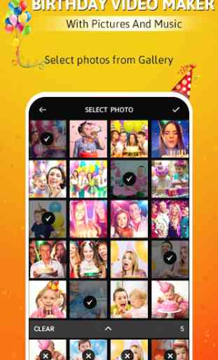 Birthday video maker with pictures and music 1