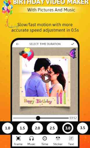 Birthday video maker with pictures and music 4
