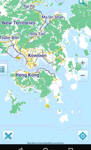 Carte de Hong Kong hors-ligne 1