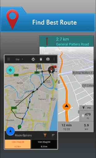 Cartes hors ligne gratuites et navigation de GPS 2