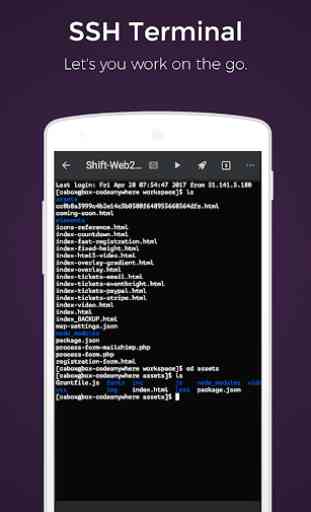 Codeanywhere - IDE, Éditeur Code, SSH, FTP, HTML 2