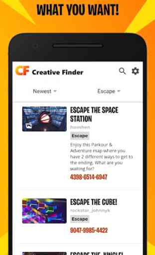 Creative Finder - Find Fortnite Creative Codes 2